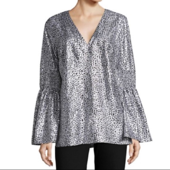 Michael Kors snow leopard blouse - Picture 8 of 8
